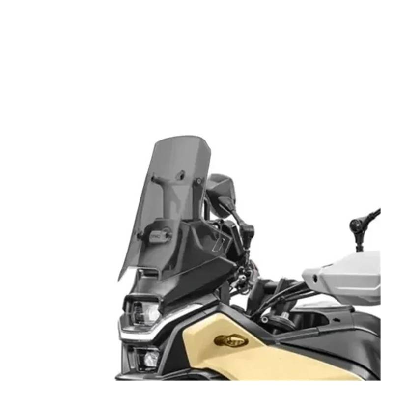 Windschutzscheiben Windschutzscheibe Motorrad Erhöhung Und Verbreiterung Windschutzscheibe Änderung Zubehör Für CFMOTO Für 450MT 2024 Windschild(Dark Grey) von PLKPVHVZNM