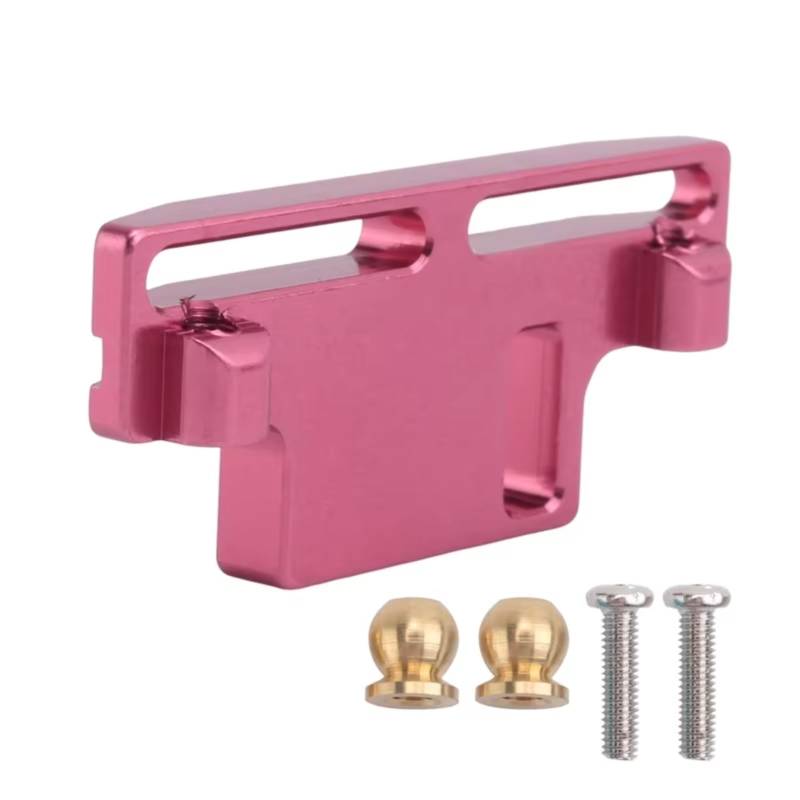 PLOQAZEH Für WPL D12 1/10 RC LKW Auto Upgrade Teile Metall Lenkung Gruppe Montage Lenkung Block Ersatz Zubehör Rot RC Autoteile von PLOQAZEH