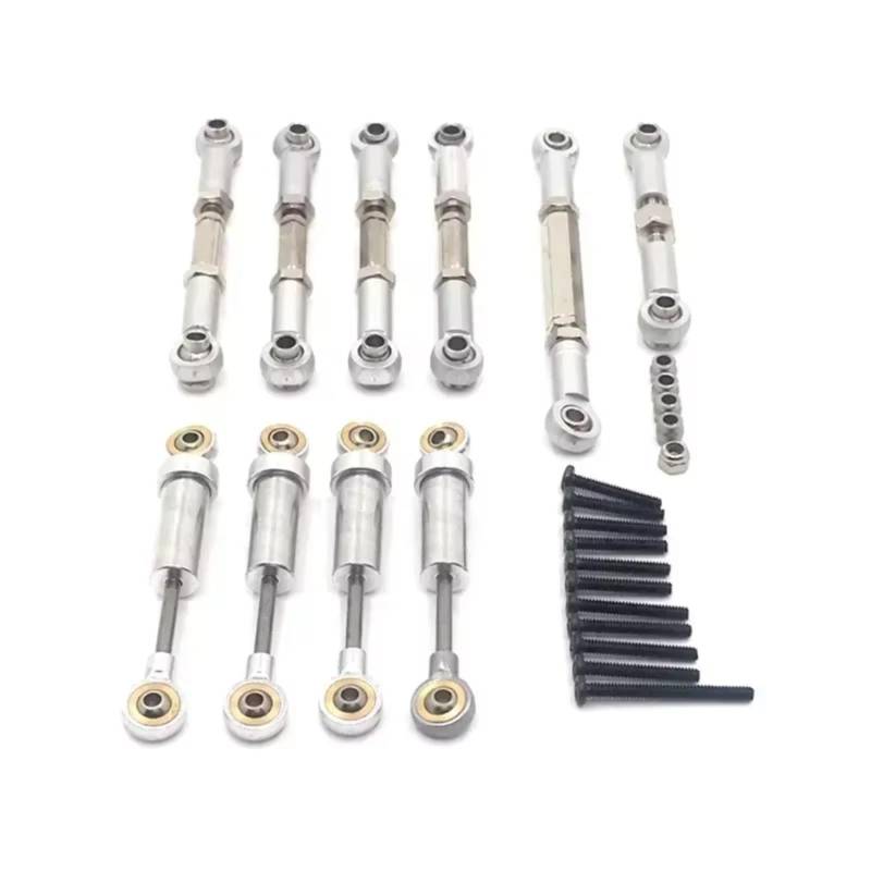 PLOQAZEH RC Autoteile Für FMS Xiaoqi Für Fcx24 1/24 Rc Autozubehör Metall Upgrade Stoßdämpfer Spurstange Lenkgestänge von PLOQAZEH
