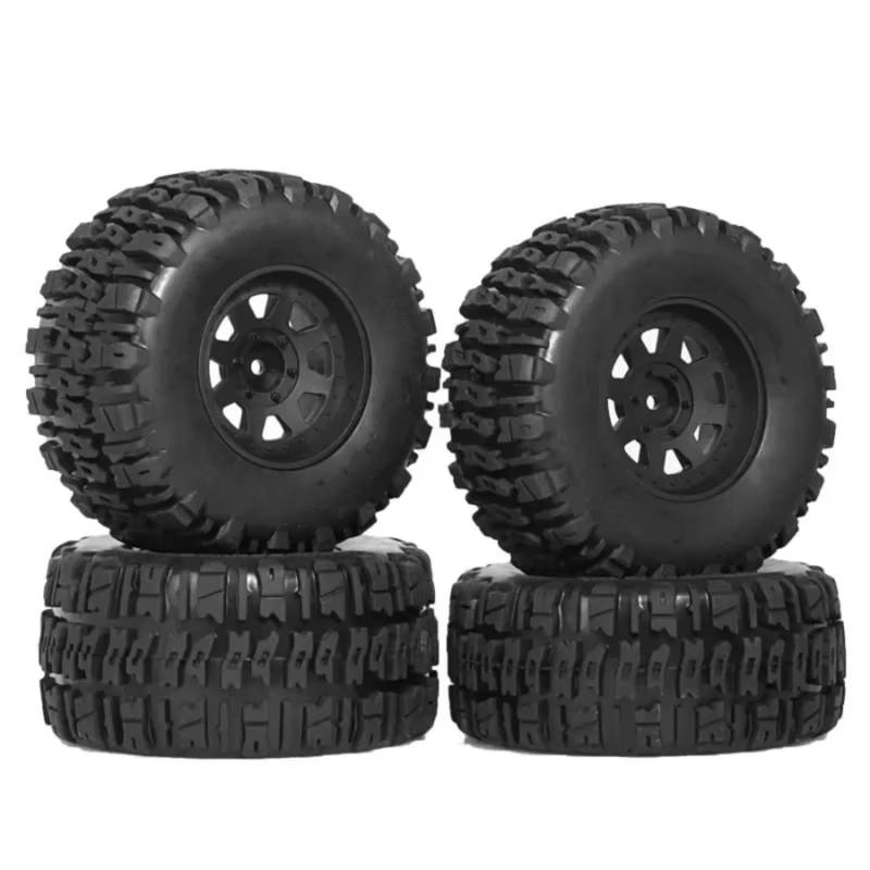 PLOQAZEH RC Autoteile Für Fs Dhk Für Remo Hq727 1/10 Rc Auto Upgrade Teile Zubehör 4 Stücke 55/115 48/112 Reifen Reifen 12mm Rad Hex von PLOQAZEH