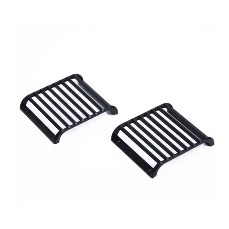 PLOQAZEH RC Autoteile Für Für traxxas Für TRX-4 1/10 RC Crawler Auto Für Defender Metall Front Lampe Wachen Abdeckung Schutz Grille 2Pcs von PLOQAZEH