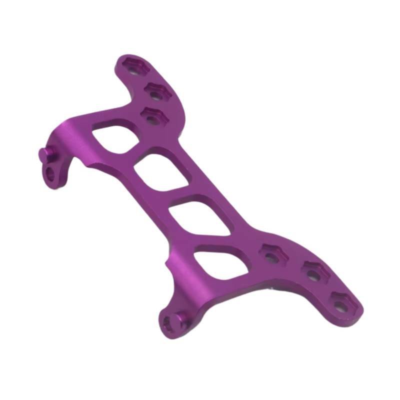 PLOQAZEH RC Autoteile Für HSP 102070 94123 94122 1/10 RC Auto Modell 02064 Hinten Körper Teile Post Platte Lager Blau Für Silber Gelb(Purple) von PLOQAZEH