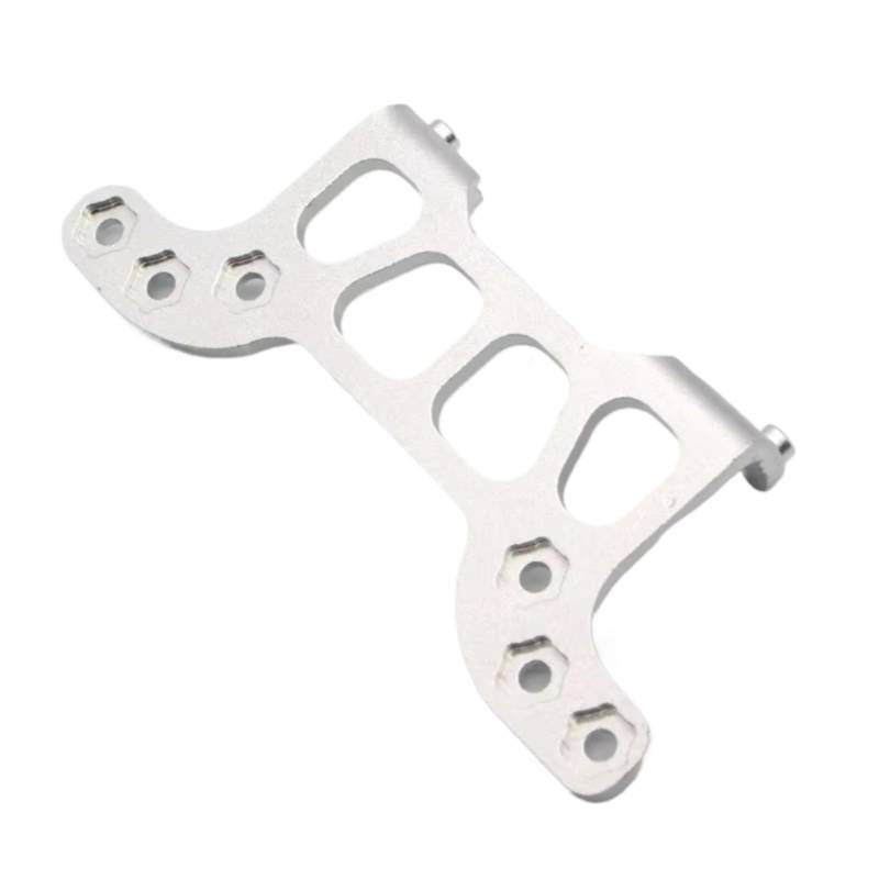PLOQAZEH RC Autoteile Für HSP 102070 94123 94122 1/10 RC Auto Modell 02064 Hinten Körper Teile Post Platte Lager Blau Für Silber Gelb(Silver) von PLOQAZEH