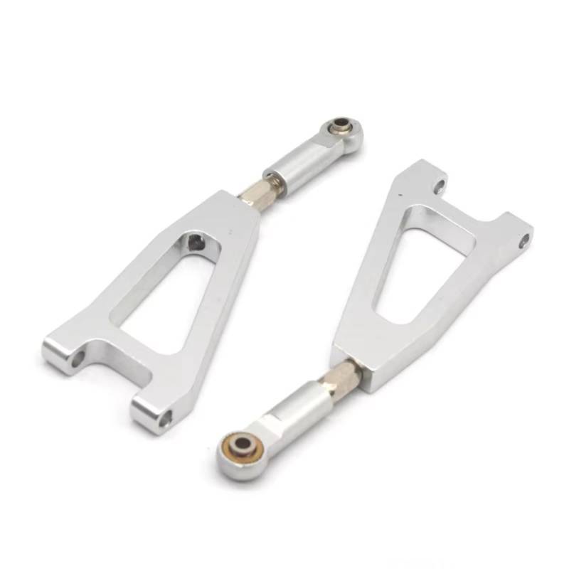 PLOQAZEH RC Autoteile Für HSP 860002 1/8 RC Auto Upgrade Teile 60004N Aluminium Legierung Metall Front Upper Suspension Arm Off Road Monster Truck Für Nitro(White) von PLOQAZEH
