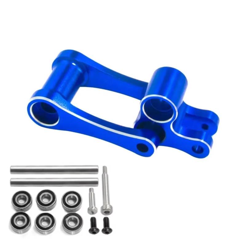 PLOQAZEH RC Autoteile Für Losi Promoto-Mx 1/4 Rc Auto Upgrade Teile Zubehör Metall Bremse Lenkung Arm Lenkung Servo Halterung(Blue) von PLOQAZEH