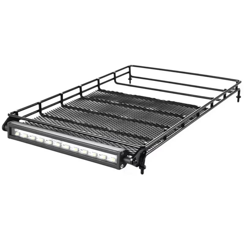 PLOQAZEH RC Autoteile Für RGT EX86100 Für Rock Für Cruiser RC Crawler RC Ersatzteile P860016 Dach Rack Mit Licht Bar Schwarz von PLOQAZEH
