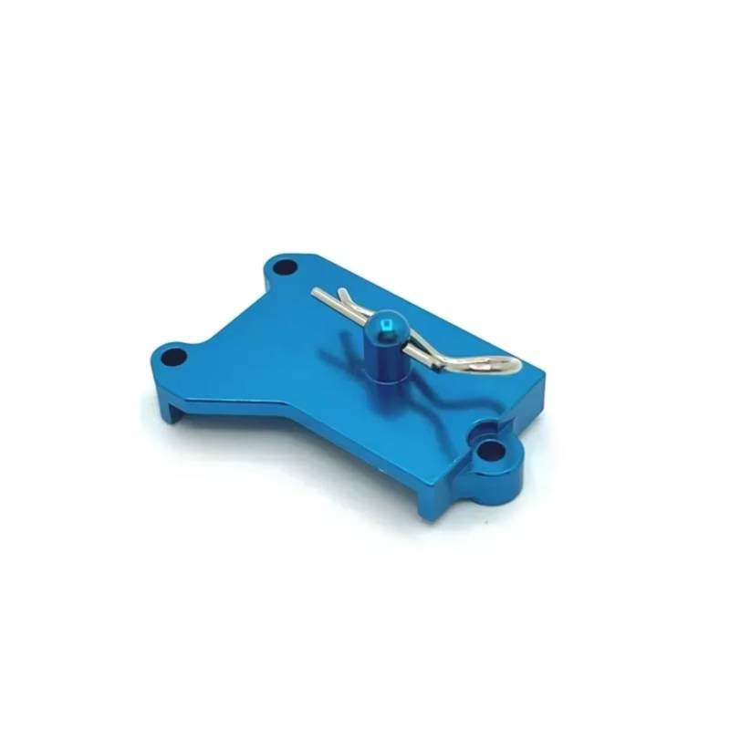 PLOQAZEH RC Autoteile Für SCY 16101 16102 16103 16104 16106 16201 1/16 RC Auto Upgrade Teile Zubehör Metall Servo Halterung Batterie Platte Halter(Blue) von PLOQAZEH