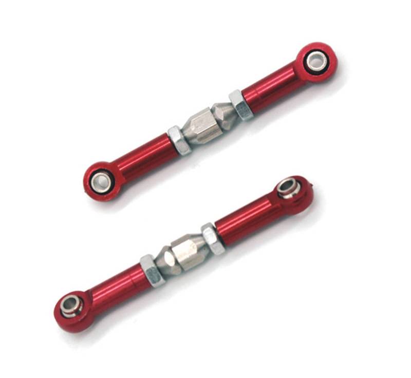 PLOQAZEH RC Autoteile Für SCY 16106 16201 16101 16102 16103 16104 RC 1/16 Metall Upgrade Lenkverbindung Teile Für Fernbedienung Autos Dekoration RC Auto Zubehör(Red) von PLOQAZEH