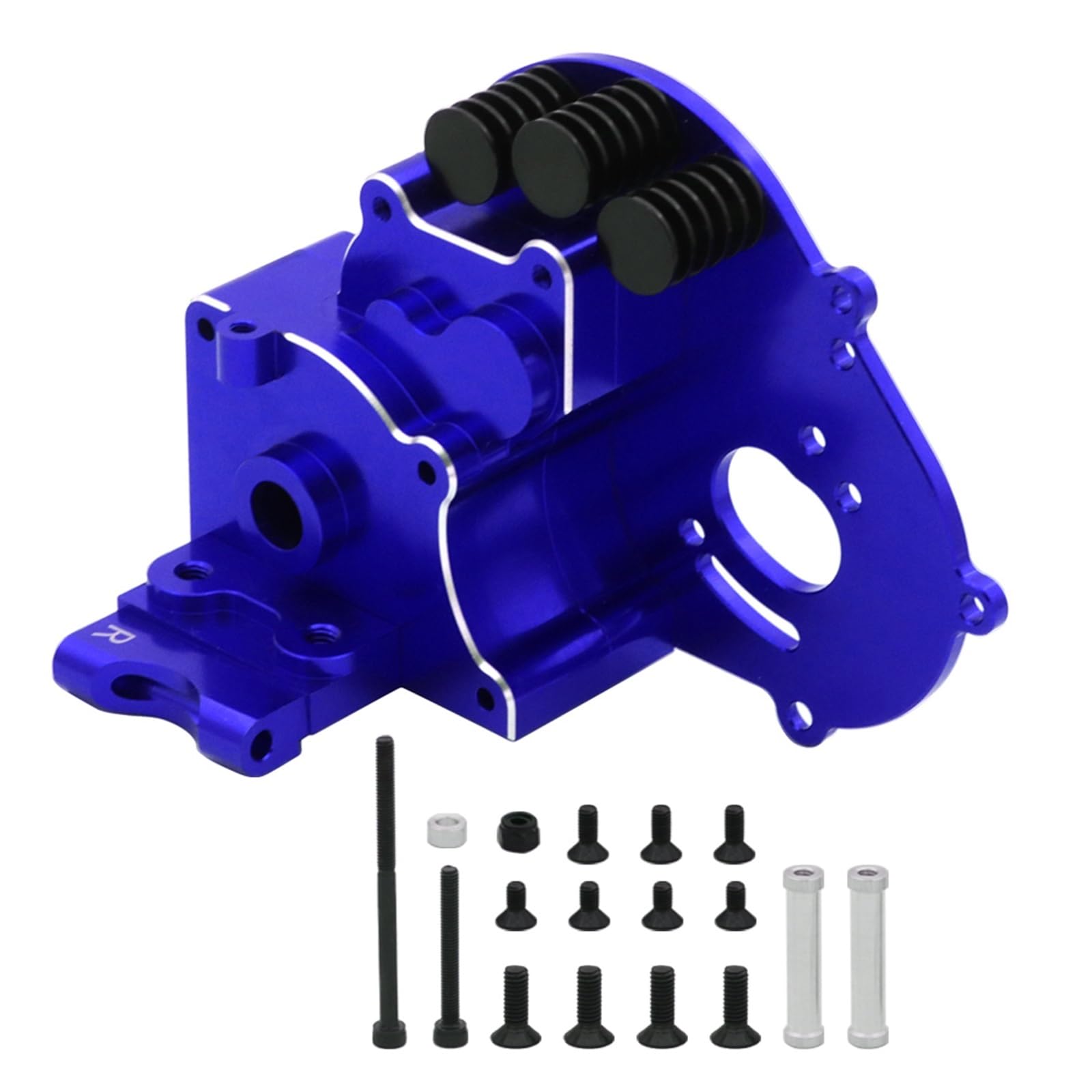 PLOQAZEH RC Autoteile Für Traxxas Für Slash 2WD Für VXL Für Rustler Für Stampede Für Bandit Für Raptor 1/10 RC Auto Upgrades Teile Ersatz Metall Getriebe Getriebe Getriebe(Blue) von PLOQAZEH
