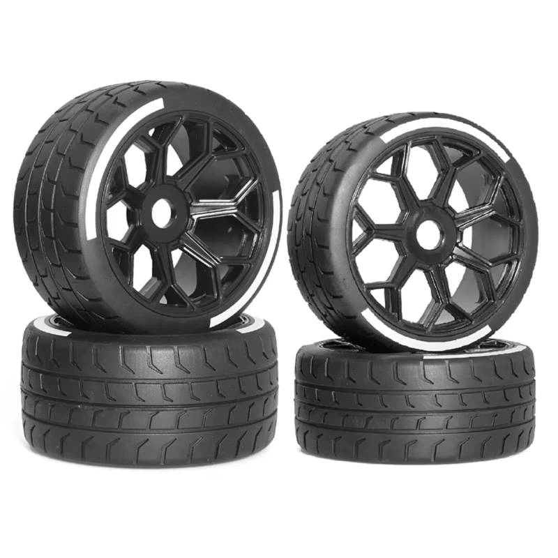 PLOQAZEH RC Car Upgrade Zubehör Für Arrma Für Felony Für FSR GT Für FS 1/7 4 Stücke 53/107 42/100 Reifen Reifen 17mm Rad Hex RC Auto Upgrade Teile Zubehör von PLOQAZEH
