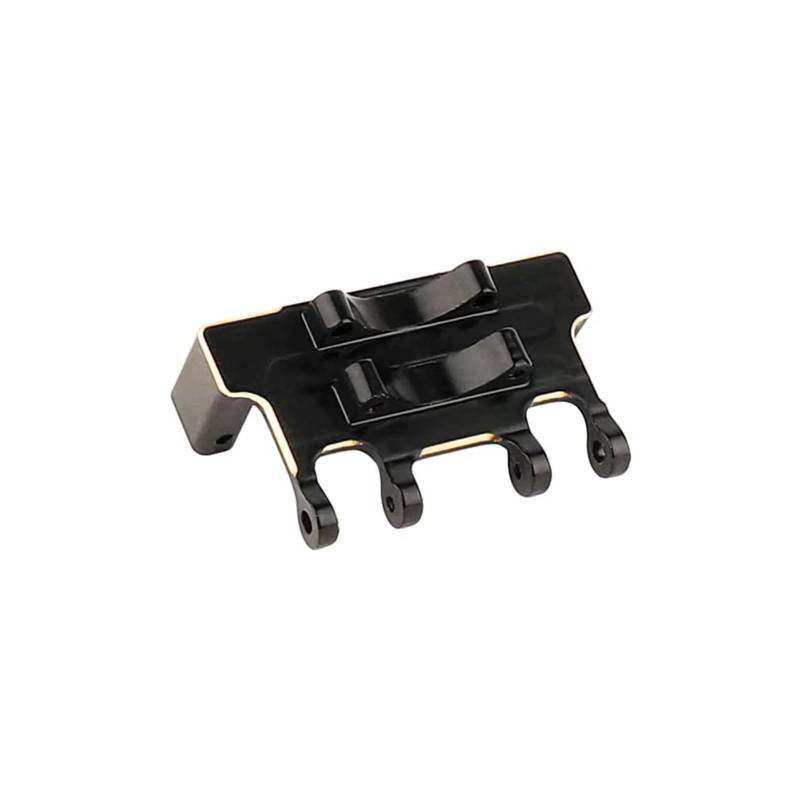 PLOQAZEH RC Car Upgrade Zubehör Für Axial 1/24 AX24 Auto Für Lager Emax Servo 1pc Alle Messing Schwarz Servo Halterung LKW Modell Metall Upgrade Teile von PLOQAZEH