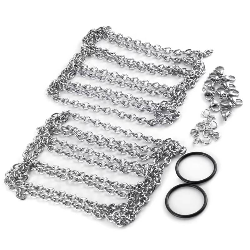 PLOQAZEH RC Car Upgrade Zubehör Für Axial Für SCX10 90046 D90 Für TRX4 Für TRX6 Maßstab 1/10 2Pcs 2,2 Zoll Anti-Rutsch-Winter Anti-Rutsch-Autoreifen Schneeketten RC Crawler(for 120mm Tires) von PLOQAZEH