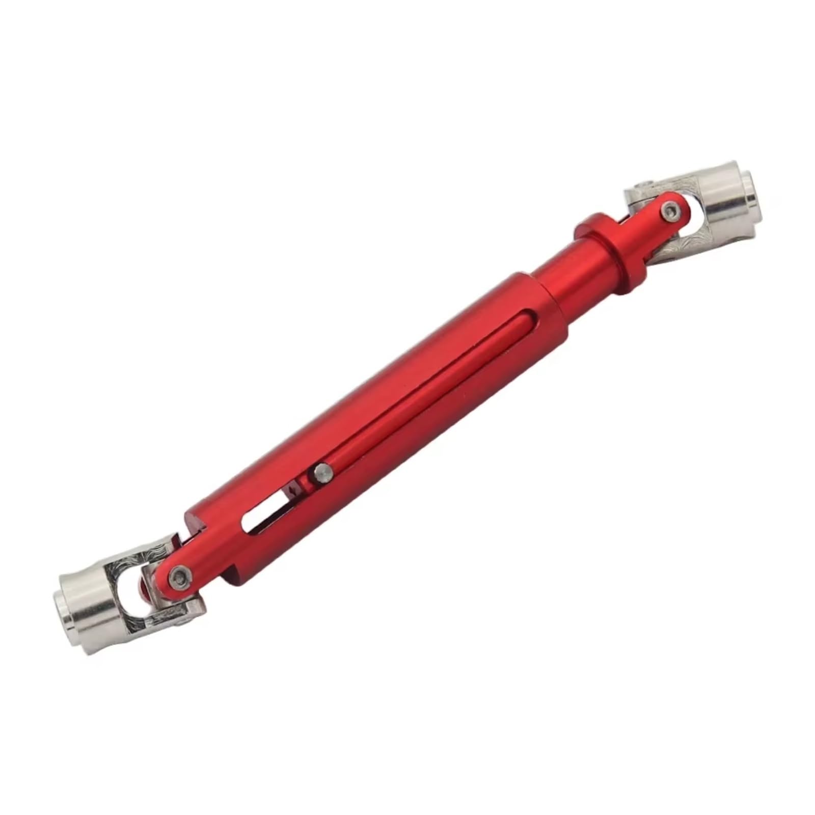 PLOQAZEH RC Car Upgrade Zubehör Für Axial Für SCX10 AX10 Für Tamiya CC01 D90 TF2 1/10 103-150mm CVD Aluminium Antriebswelle Joint RC Für Rock Crawler(Red) von PLOQAZEH