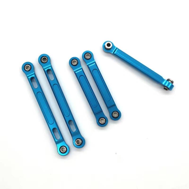 PLOQAZEH RC Car Upgrade Zubehör Für HBX 2105a T10 16889 16889A 16890 SG1601 SG1602 1/16 RC Metall Upgrade Teile Fernbedienung Auto Alle Auto Spurstange Teile(Blue) von PLOQAZEH