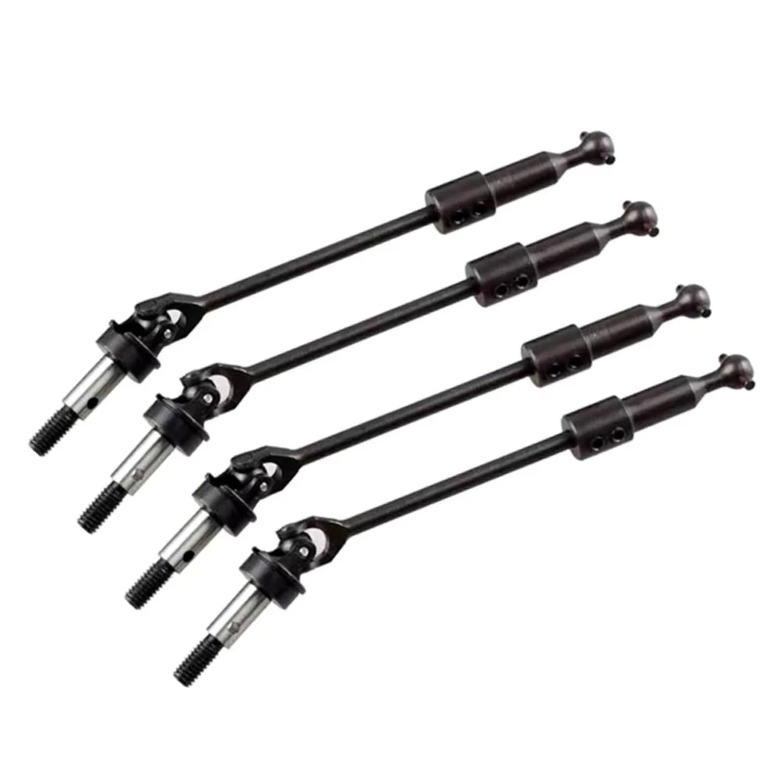 PLOQAZEH RC Car Upgrade Zubehör Für HSP 102015-A 75-85mm 102016-A 110-120mm Geeignet 1/10 94123 94103 CVD Stahl Antriebswelle Für Universal Hund Knochen Einstellbare RC Auto(110-120mm 4pcs) von PLOQAZEH