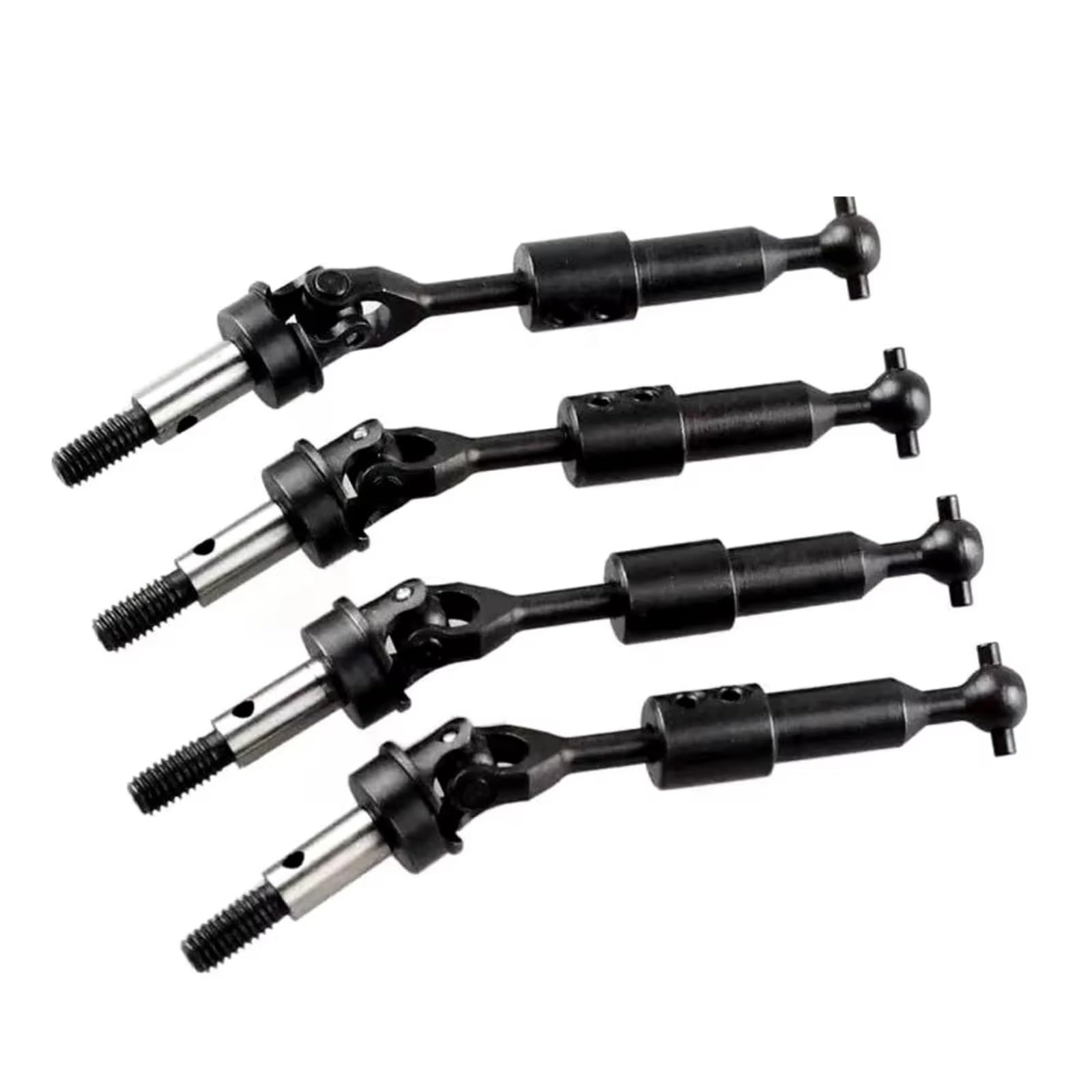 PLOQAZEH RC Car Upgrade Zubehör Für HSP 102015-A 75-85mm 102016-A 110-120mm Geeignet 1/10 94123 94103 CVD Stahl Antriebswelle Für Universal Hund Knochen Einstellbare RC Auto(75-85mm 4pcs) von PLOQAZEH