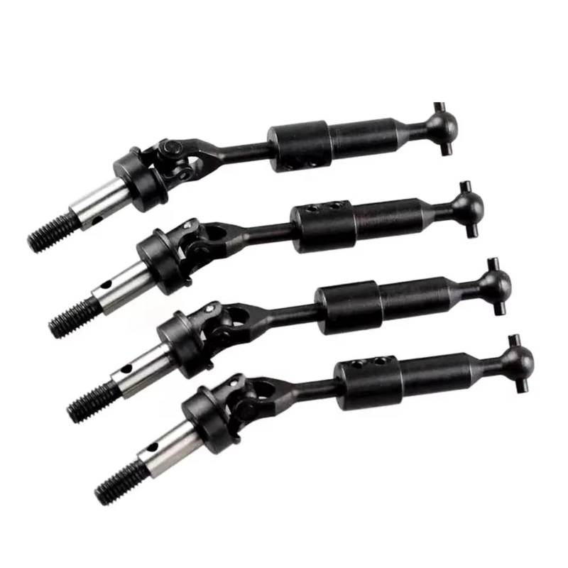 PLOQAZEH RC Car Upgrade Zubehör Für HSP 102015-A 75-85mm 102016-A 110-120mm Geeignet 1/10 94123 94103 CVD Stahl Antriebswelle Für Universal Hund Knochen Einstellbare RC Auto(75-85mm 4pcs) von PLOQAZEH