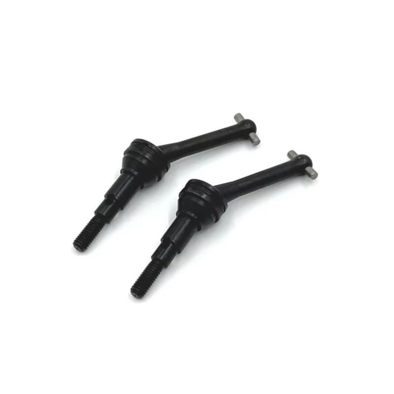 PLOQAZEH RC Car Upgrade Zubehör Für MJX 14301 14302 14303 1/14 Modell Metall Vorne Und Hinten CVD Antriebswelle Fernbedienung Crawler Fahrzeug Upgrade Teile Zubehör(Black) von PLOQAZEH
