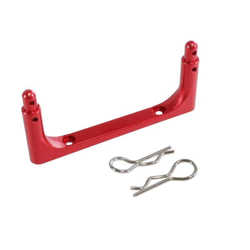 PLOQAZEH RC Car Upgrade Zubehör Für MJX Für Hyper Go 14301 14302 14303 1/14 Metall Front Shell Säule Körper Feste Säule RC Auto Verbesserte Teile Und Zubehör(Red) von PLOQAZEH
