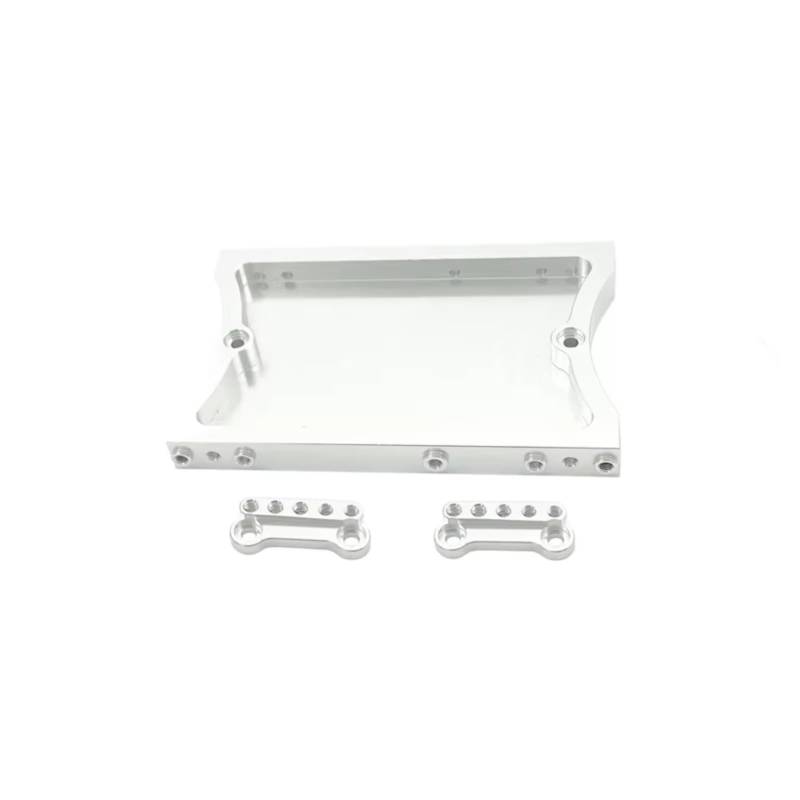 PLOQAZEH RC Car Upgrade Zubehör Für MN D90 D91 D96 D99 MN90 Für MN99S 1/12 & Für WPL 1/16 Metall Lenkung Servo Feste Halterung Strahl RC Auto Upgrade Zubehör(Silver Front) von PLOQAZEH