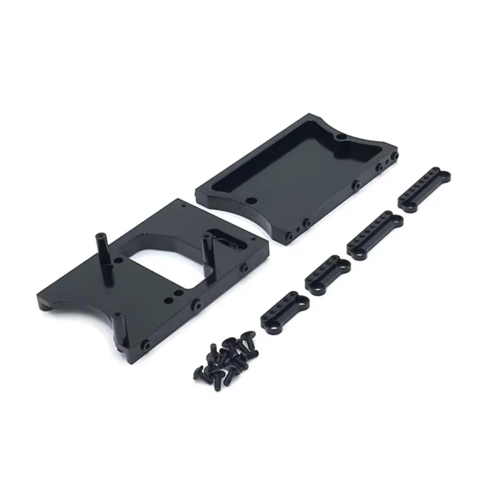 PLOQAZEH RC Car Upgrade Zubehör Für MN D90 D91 D96 Für MN98 99S Metall Schwanz Strahl Von Lenkgetriebe Kabine Fernbedienung Fahrzeug Upgrade Teile Ersatz Verwenden(Black) von PLOQAZEH
