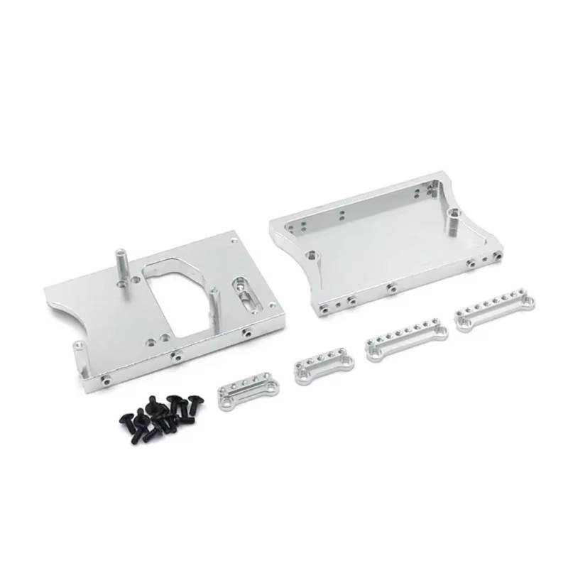 PLOQAZEH RC Car Upgrade Zubehör Für MN D90 D91 D96 Für MN98 99S Metall Schwanz Strahl Von Lenkgetriebe Kabine Fernbedienung Fahrzeug Upgrade Teile Ersatz Verwenden(Silver) von PLOQAZEH