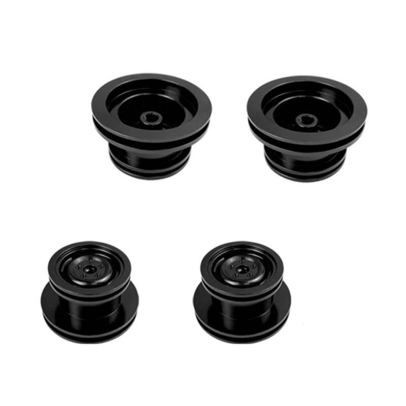 PLOQAZEH RC Car Upgrade Zubehör Für MN99S D90 D91 MN45 45K 90K 91K 96 99 99A 1/12 4 Stücke Metall Hub Felge Upgrade Reifen Fernbedienung Auto Zubehör Ersatzteile(Black) von PLOQAZEH
