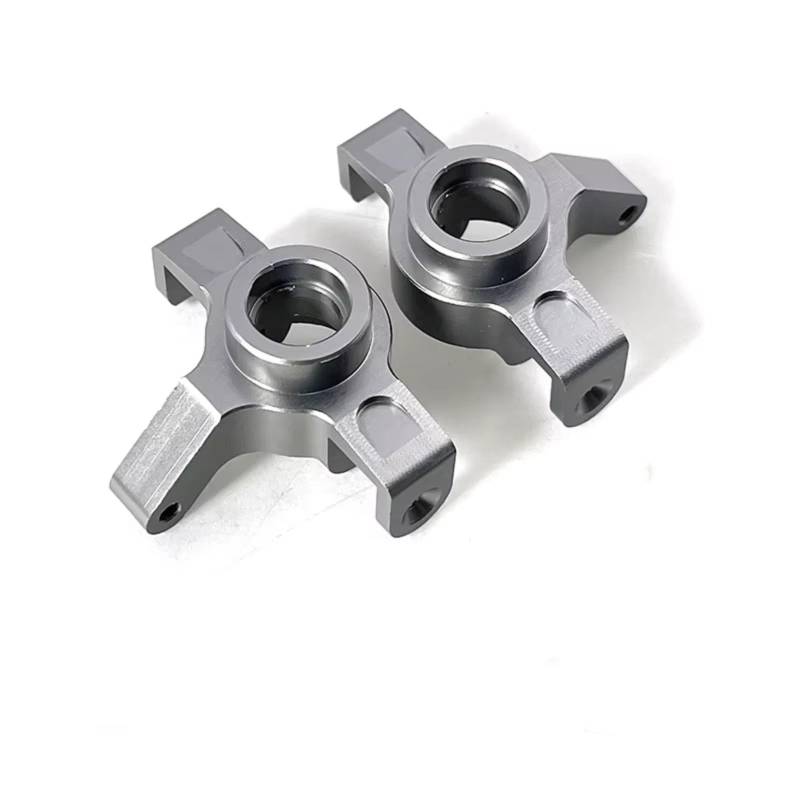 PLOQAZEH RC Car Upgrade Zubehör Für Mjx Für Hyper Go 1/14 14301 14302 Metall-Lenkbecherblock Fernbedienung Auto Modifiziertes Zubehör Teile Verbessert(Gray) von PLOQAZEH
