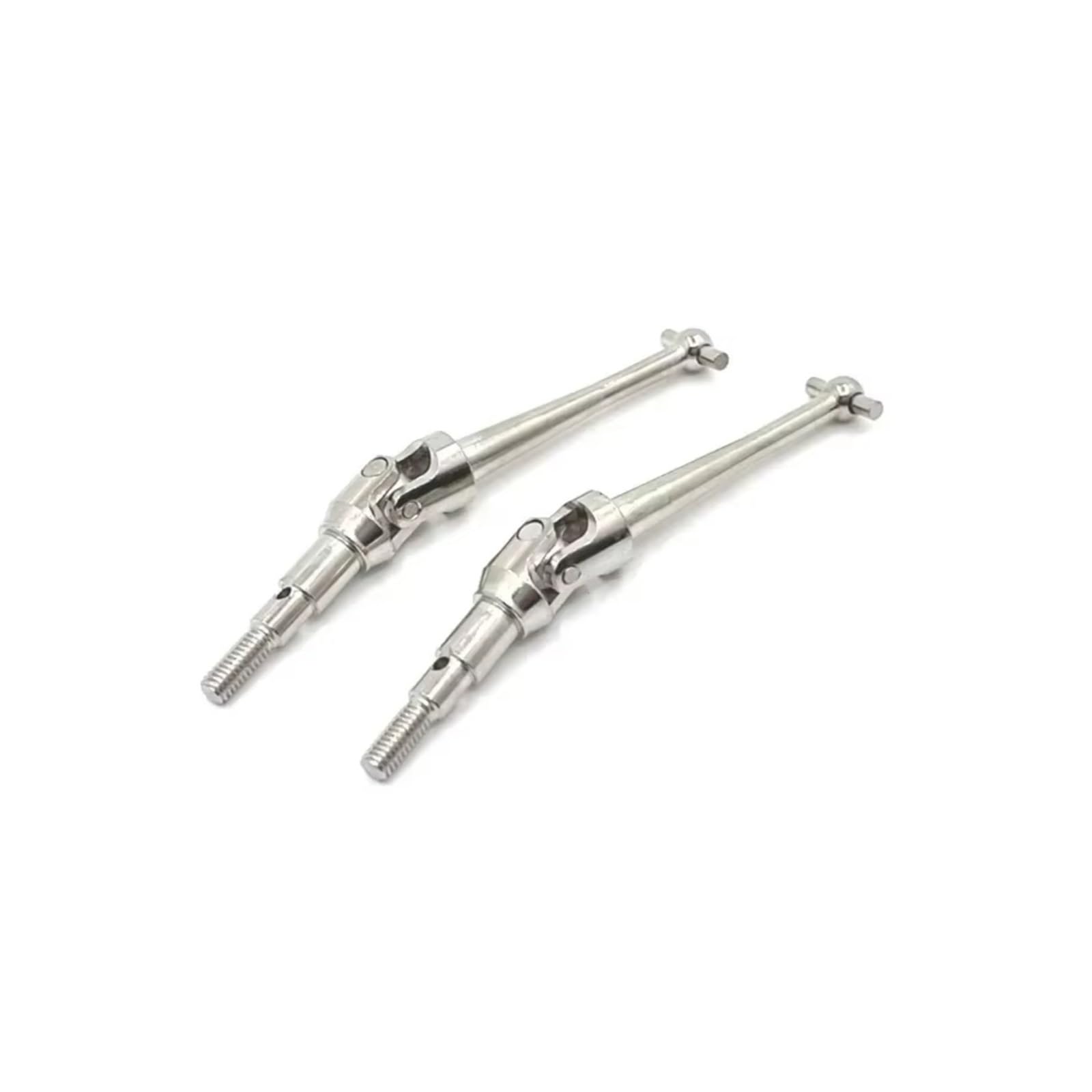 PLOQAZEH RC Car Upgrade Zubehör Für Mjx H16 16207 16208 16209 16210 14209 14210 1/16 2 Stücke Stahl Metall Antriebswelle CVD Antriebswelle RC Auto Upgrade Teile Zubehör Ersatz(Silver) von PLOQAZEH