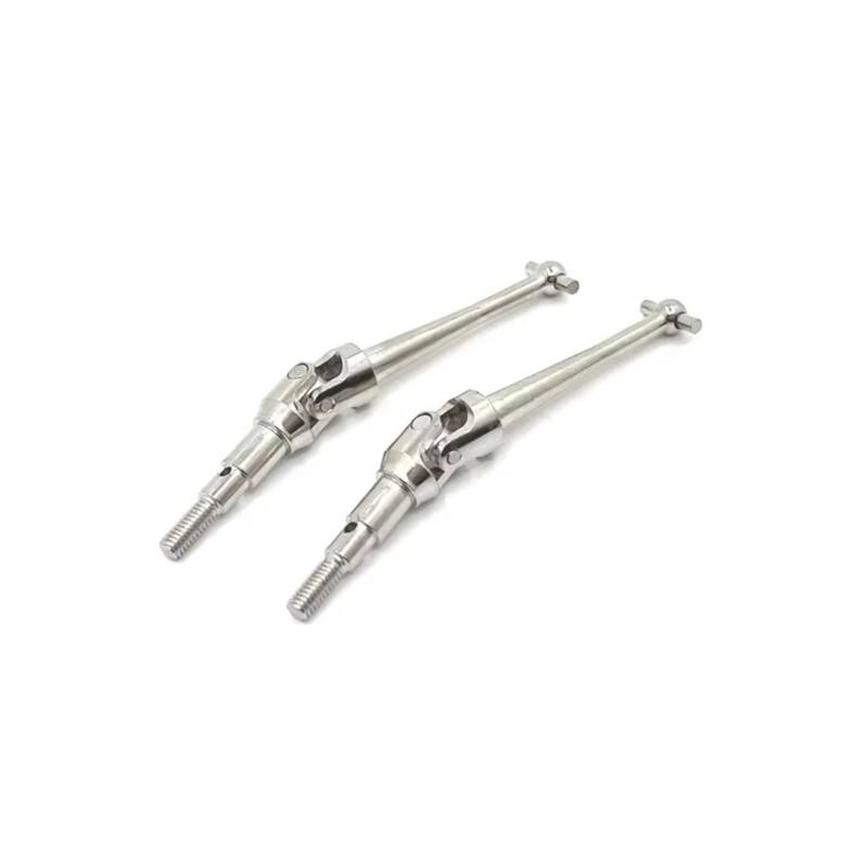 PLOQAZEH RC Car Upgrade Zubehör Für Mjx H16 16207 16208 16209 16210 14209 14210 1/16 2 Stücke Stahl Metall Antriebswelle CVD Antriebswelle RC Auto Upgrade Teile Zubehör Ersatz(Silver) von PLOQAZEH