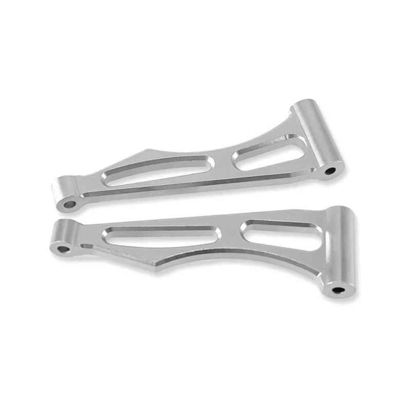 PLOQAZEH RC Car Upgrade Zubehör Für SCY 16101 16102Pro 16103 Aluminiumlegierung Querlenker Hinten Obere Querlenker Upgrade Metallteile Zubehör RC Auto(Silver) von PLOQAZEH