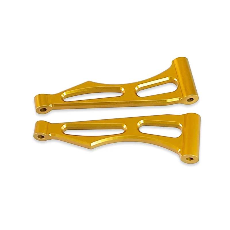 PLOQAZEH RC Car Upgrade Zubehör Für SCY 16101 16102Pro 16103 Aluminiumlegierung Querlenker Hinten Obere Querlenker Upgrade Metallteile Zubehör RC Auto(Yellow) von PLOQAZEH