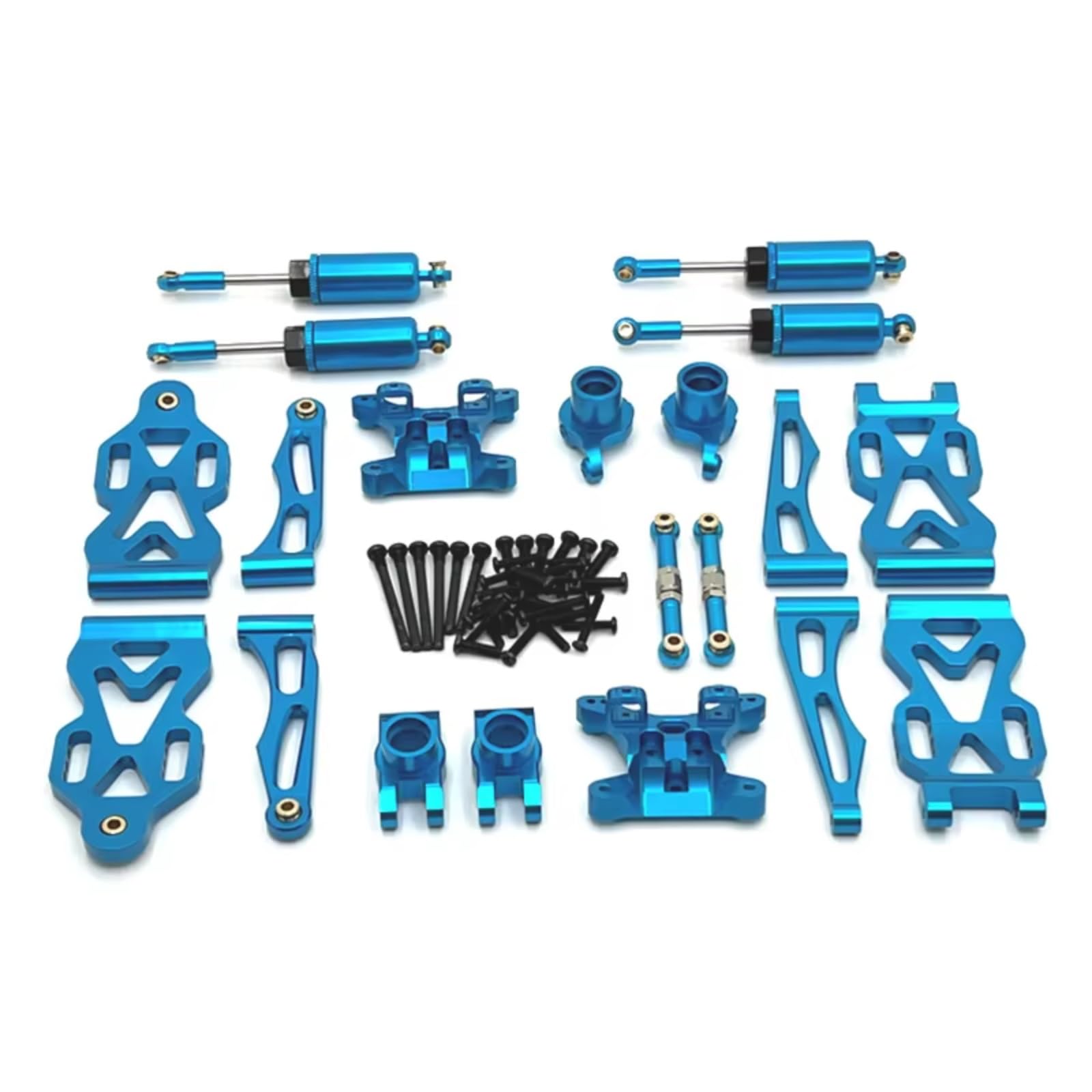PLOQAZEH RC Car Upgrade Zubehör Für SCY Für JJRC C8805 1/16 Komplettes Sortiment An Upgrade- Und Modifikationskits Aus Metall Fernbedienungs-Raupenfahrzeug-Upgrade-Teile Zubehör(Blue) von PLOQAZEH