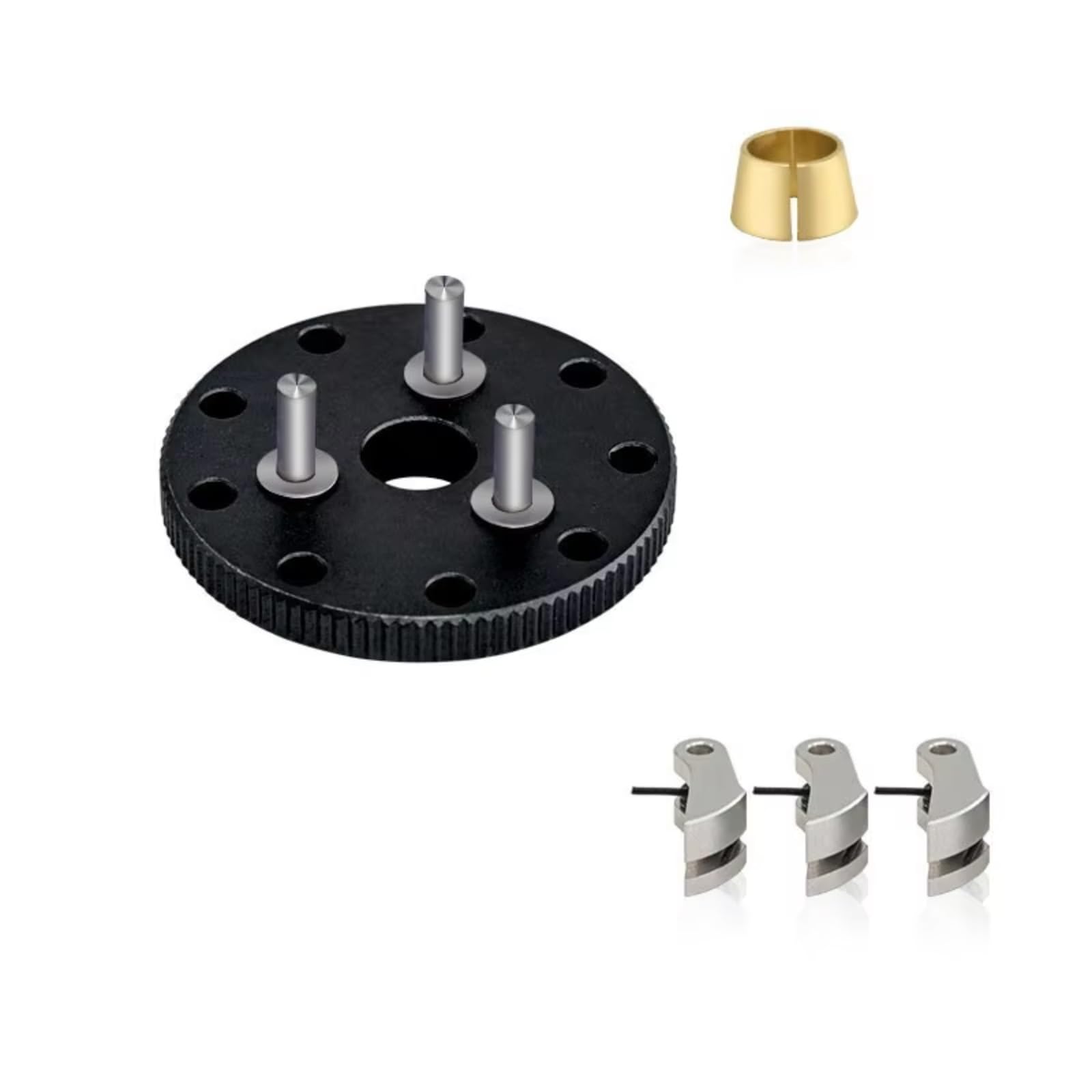PLOQAZEH RC Car Upgrade Zubehör Für TRAXXAS Für Nitro Für Slash Für Rustler T-Maxx 4142 4146 3281 Metall Schwungrad Kupplung Glocke Set RC Auto Upgrade Teile Zubehör(Black) von PLOQAZEH