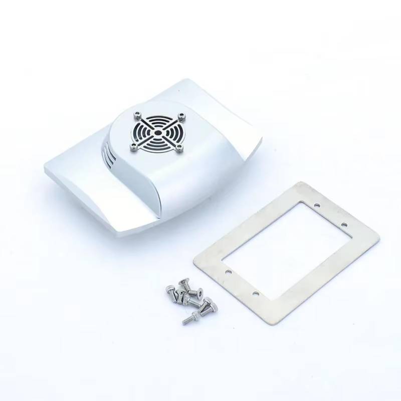 PLOQAZEH RC Car Upgrade Zubehör Für Tamiya Für Scania R620 R470 R730 Lesu 1/14 Metall Klimaanlage Schiebedach Schmücken RC Dump LKW Auto Teile Und Zubehör(B) von PLOQAZEH