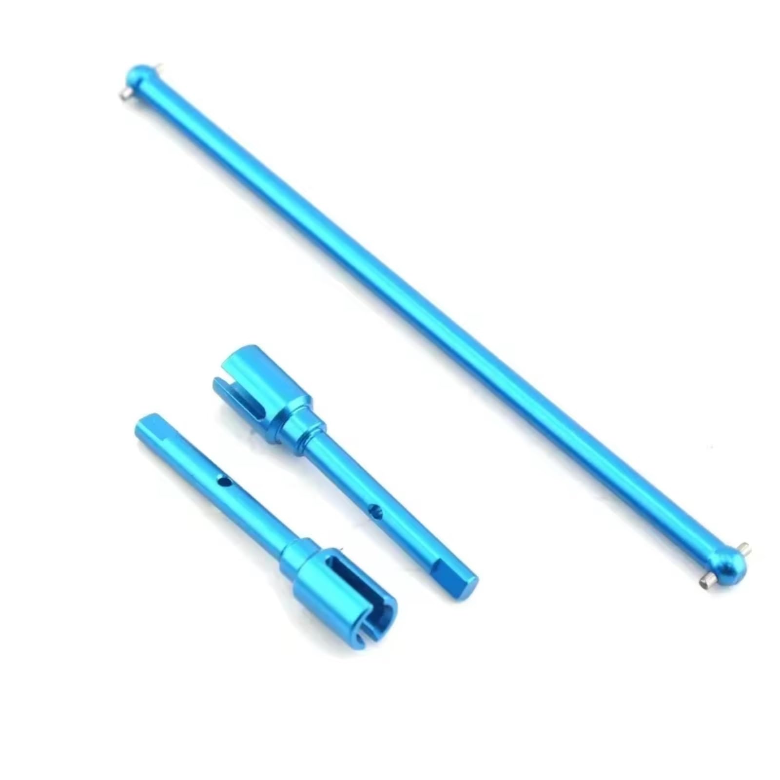 PLOQAZEH RC Car Upgrade Zubehör Für Tamiya Für TT-02 Für TT-02B Für TT02B 1/10 Metall Zentrale Antriebswelle Und Propeller Joint Set RC Auto Upgrade Teile Zubehör Ersatz(Blue) von PLOQAZEH
