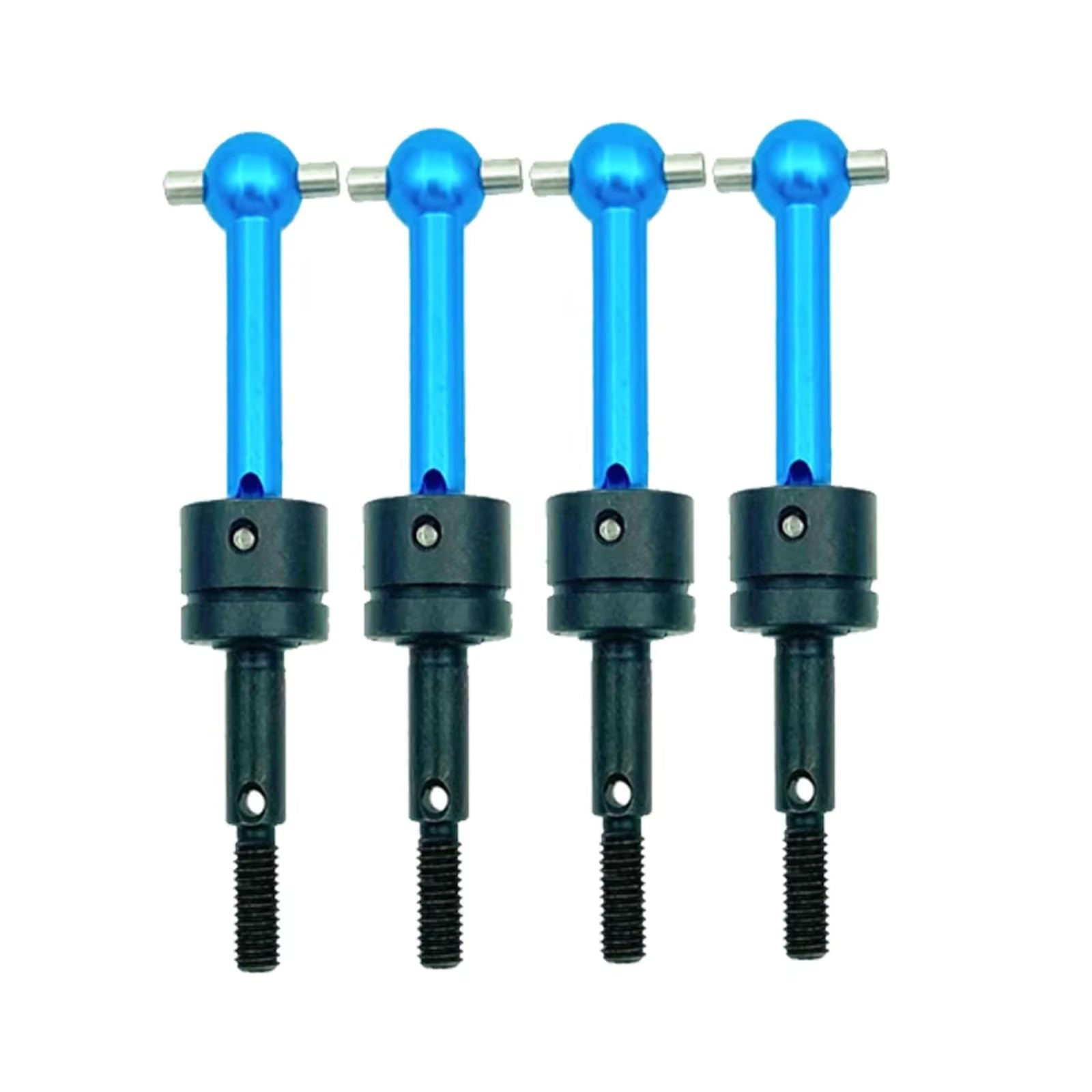 PLOQAZEH RC Car Upgrade Zubehör Für Tamiya Für TT01 Für TT02 TA04 53792 1/10 RC Auto CVD Metall Für Universal Antriebswelle RC Auto Upgrade Teile(Blue,4pcs) von PLOQAZEH