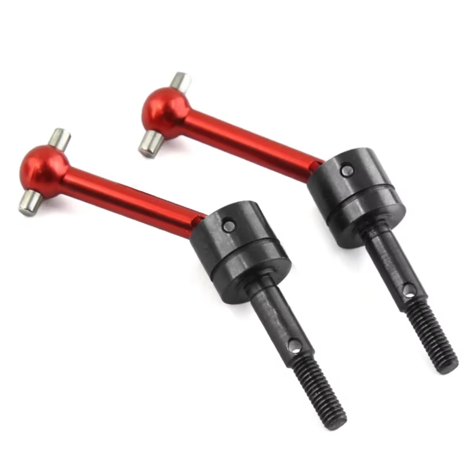 PLOQAZEH RC Car Upgrade Zubehör Für Tamiya Für TT01 Für TT02 TT01D TT01E TA04 1/10 4 Stücke Metall Für Universal Antriebswelle Antriebswelle CVD 53792 RC Auto Upgrades Teile(Red,2pcs) von PLOQAZEH