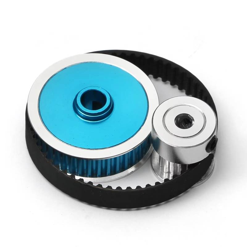 PLOQAZEH RC Car Upgrade Zubehör Für Tamiya Für TT02 Für TT-02 16T 40T 1/10 Riemenantriebsgetriebe Getriebegetriebe DIY Modifizierte Fernbedienung Auto-Upgrade-Teile(Blue1 Set) von PLOQAZEH