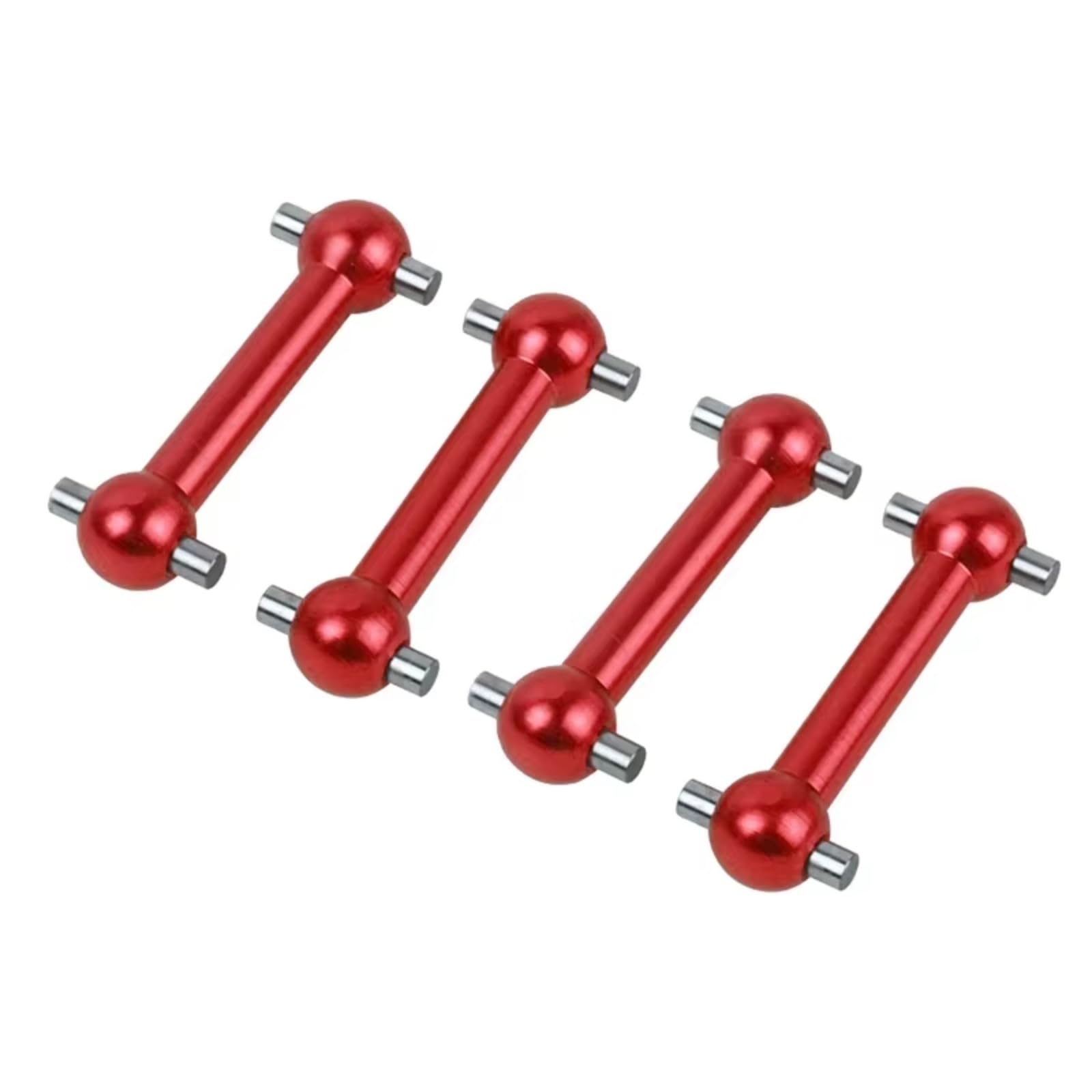 PLOQAZEH RC Car Upgrade Zubehör Für Tamiya Für TT02 TT02D TT02S 1/10 Metall Antriebswelle Dogbone Antriebswelle RC Auto Upgrade Teile(Red) von PLOQAZEH