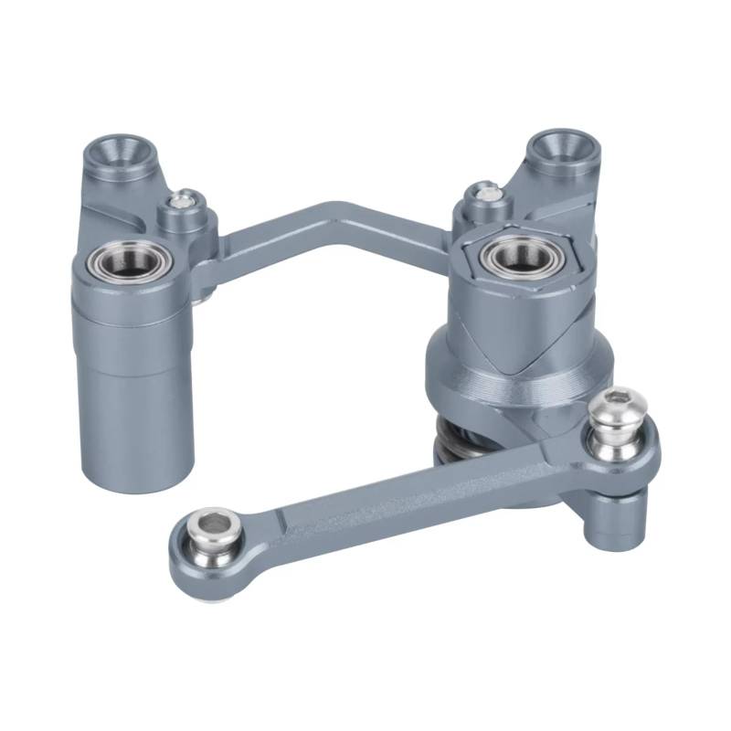 PLOQAZEH RC Car Upgrade Zubehör Für Traxxas BL-2S Für Slash 4x4 4WD Aluminium Lenkung Umlenkhebel Und Drag Link Servo Saver Set RC Upgrade Teile(Titanium) von PLOQAZEH