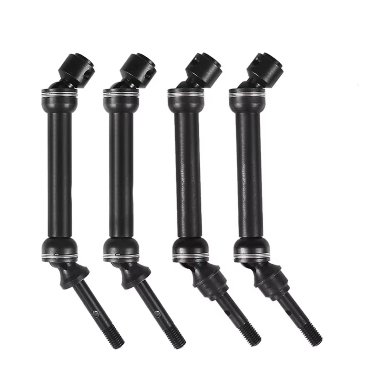 PLOQAZEH RC Car Upgrade Zubehör Für Traxxas Für Slash 4X4 SLA017 SLA018 1/10 CVD Stahl Vorne Und Hinten Antriebswelle Montage Heavy Duty(Front Rear 4pcs) von PLOQAZEH