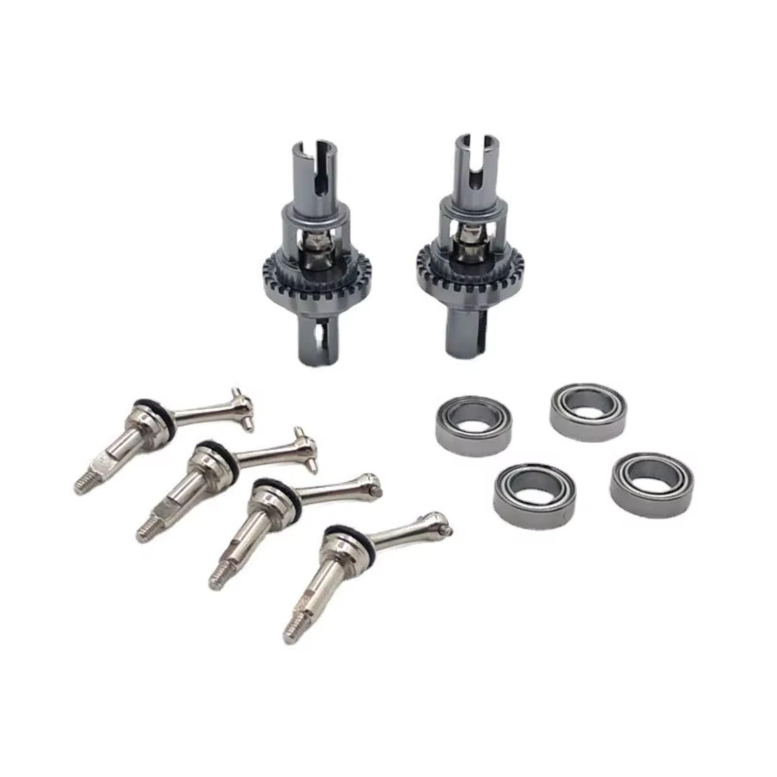 PLOQAZEH RC Car Upgrade Zubehör Für WLtoys 284131 K969 K979 K989 K999 P929 P939 1/28 Metall Ball Differential Erweiterte Antriebswelle RC Auto Upgrade Teile(Gray) von PLOQAZEH