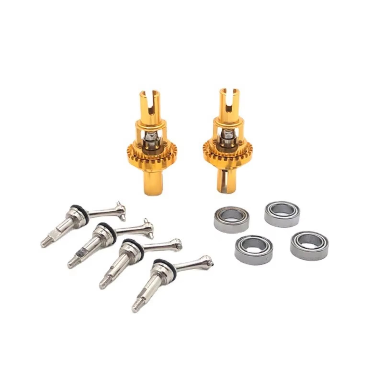 PLOQAZEH RC Car Upgrade Zubehör Für WLtoys 284131 K969 K979 K989 K999 P929 P939 1/28 Metall Ball Differential Erweiterte Antriebswelle RC Auto Upgrade Teile(Yellow) von PLOQAZEH