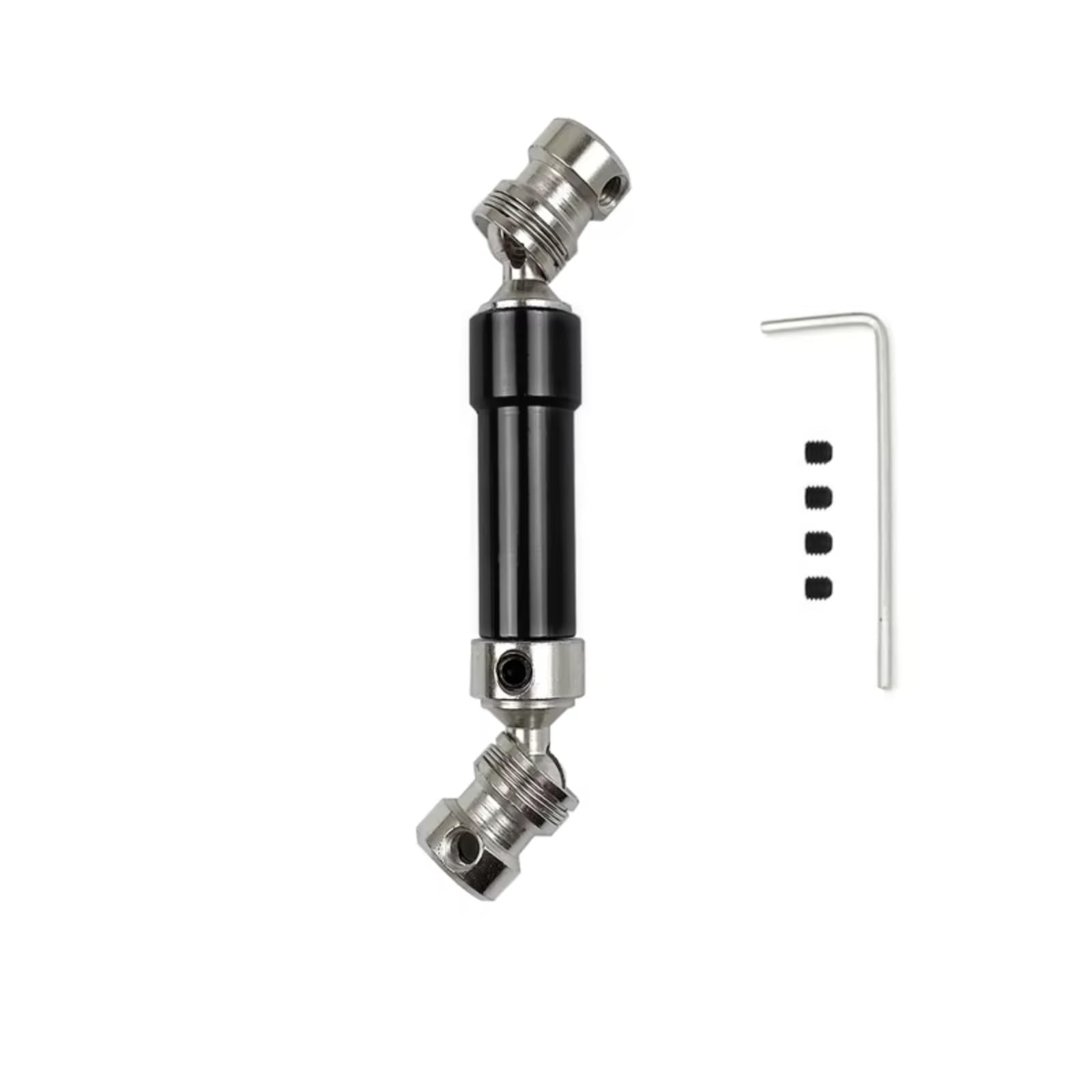 PLOQAZEH RC Car Upgrade Zubehör Für Wltoys 12427 12423 12428 12429 1/12 80mm-100mm Metall Hinten Antriebswelle RC Auto Upgrade Teile Zubehör(Black) von PLOQAZEH