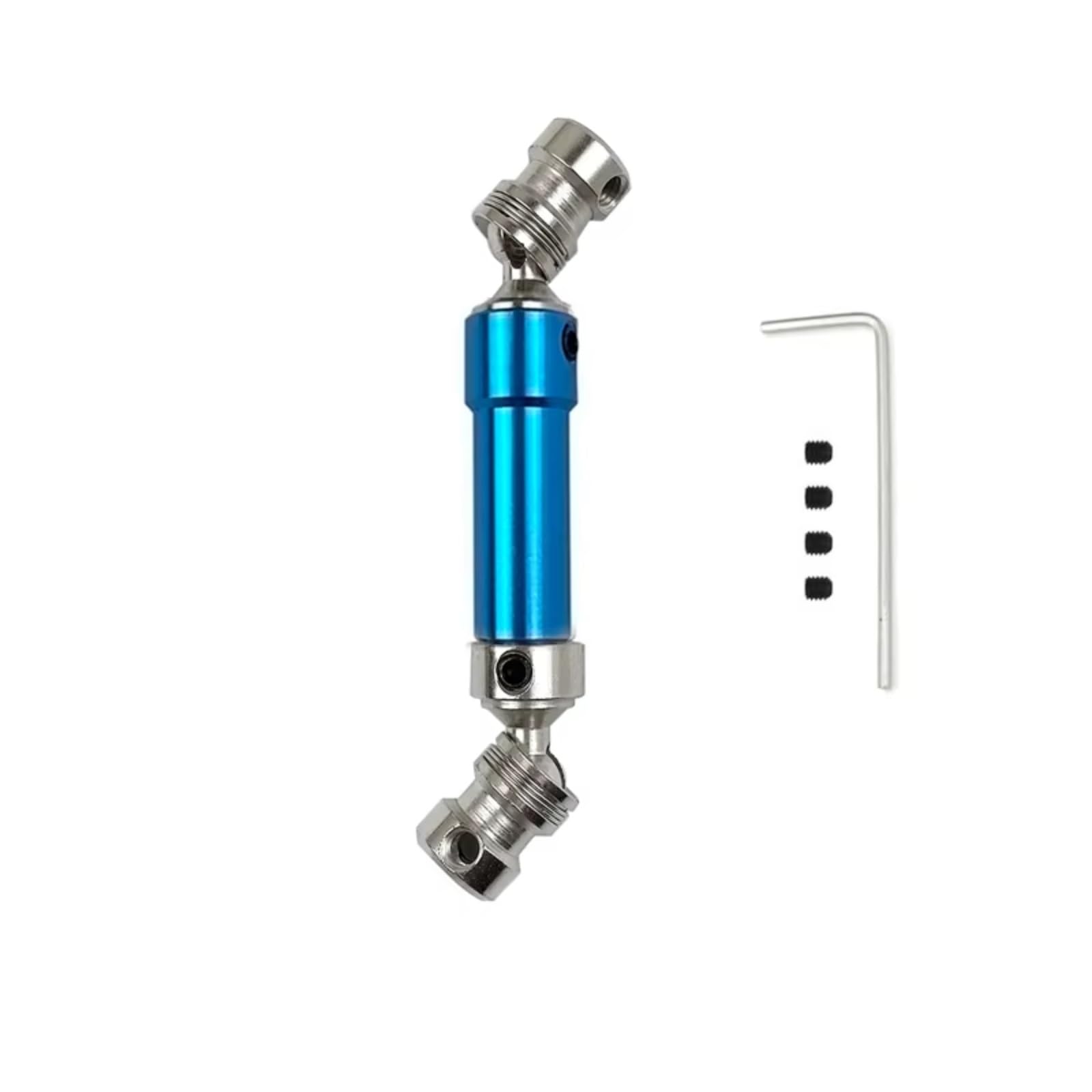 PLOQAZEH RC Car Upgrade Zubehör Für Wltoys 12427 12423 12428 12429 1/12 80mm-100mm Metall Hinten Antriebswelle RC Auto Upgrade Teile Zubehör(Blue) von PLOQAZEH