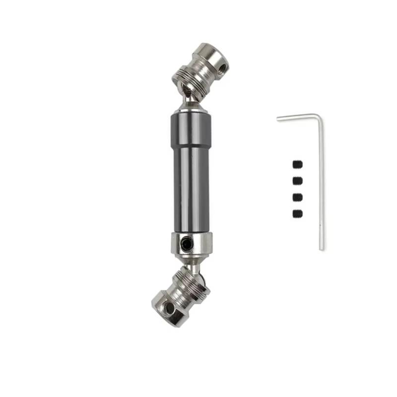 PLOQAZEH RC Car Upgrade Zubehör Für Wltoys 12427 12423 12428 12429 1/12 80mm-100mm Metall Hinten Antriebswelle RC Auto Upgrade Teile Zubehör(Gray) von PLOQAZEH