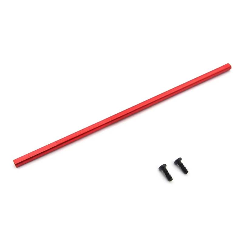 PLOQAZEH RC Car Upgrade Zubehör Für Wltoys 144001 144010 1444002 1/14 Metall Hauptmittelachse Antriebswelle Upgrade Teile RC Auto Ersatzteile Zubehör Ersatz Verwendung(Red) von PLOQAZEH