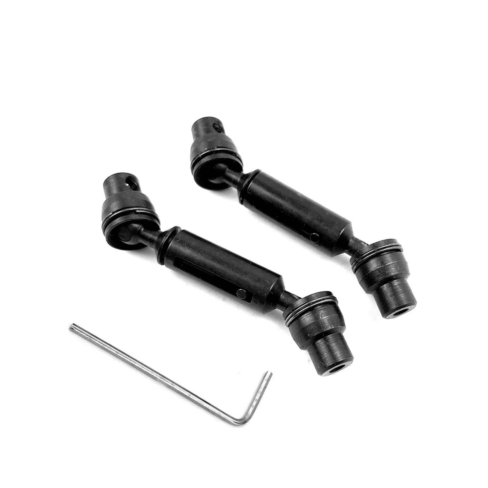 PLOQAZEH RC Car Upgrade Zubehör Für Wpl C14 C24 C34 Für MN D90 D99 D99S MN90 Für MN98 Für MN99S 2 Stücke Metall Antriebswelle Antriebswelle RC Auto Upgrades Teile Zubehör Ersatz(Black) von PLOQAZEH