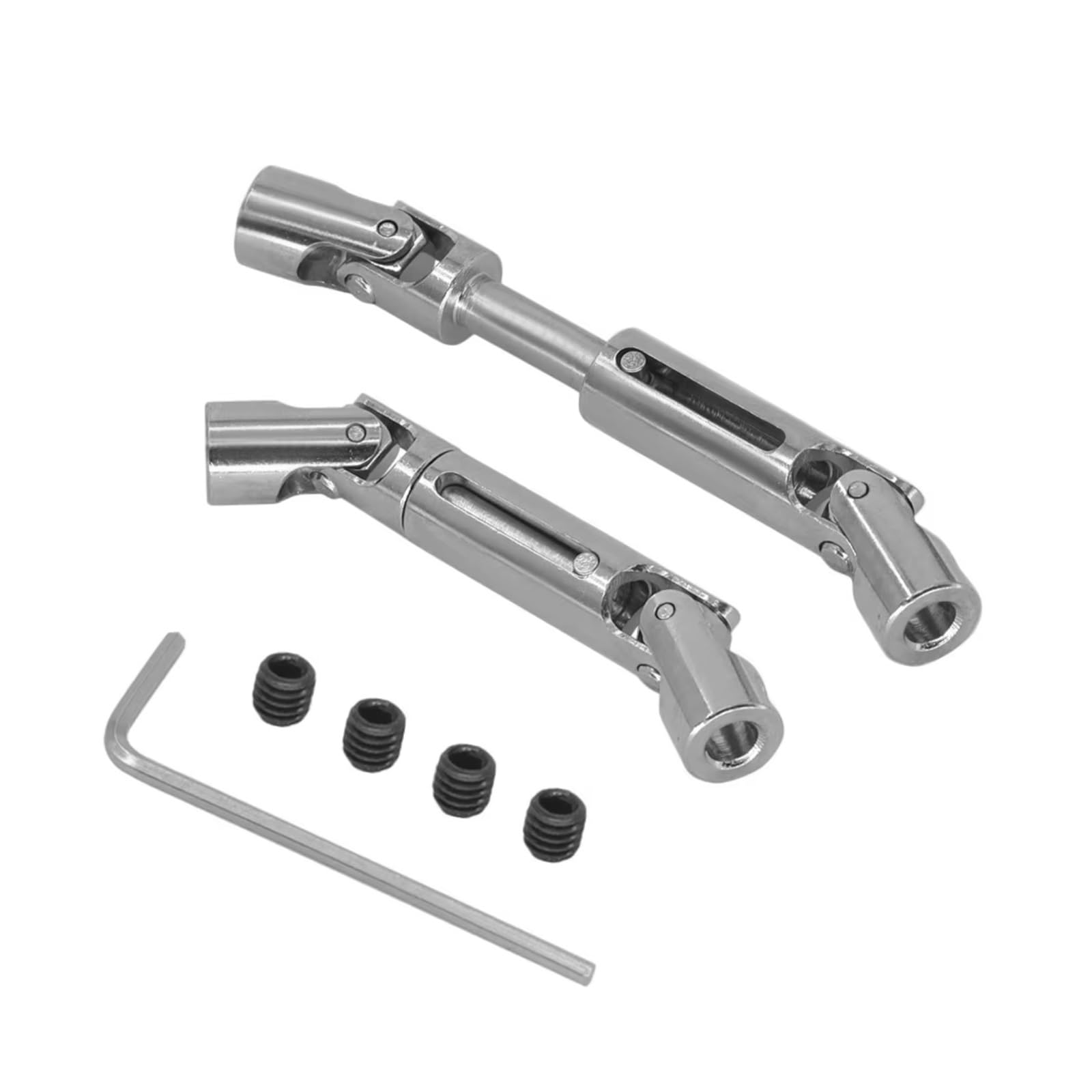 PLOQAZEH RC Car Upgrade Zubehör Für Wpl C14 C24 C34 Für MN D90 D99 D99S MN90 Für MN98 Für MN99S 2 Stücke Metall Antriebswelle Antriebswelle RC Auto Upgrades Teile Zubehör Ersatz(Gray) von PLOQAZEH